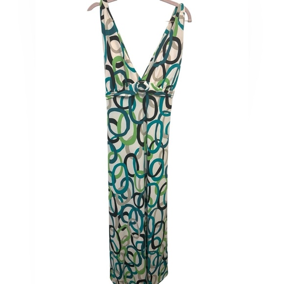 Elegant Multicolor Beachwear Patterned Maxi Dress - Picture 1 of 5